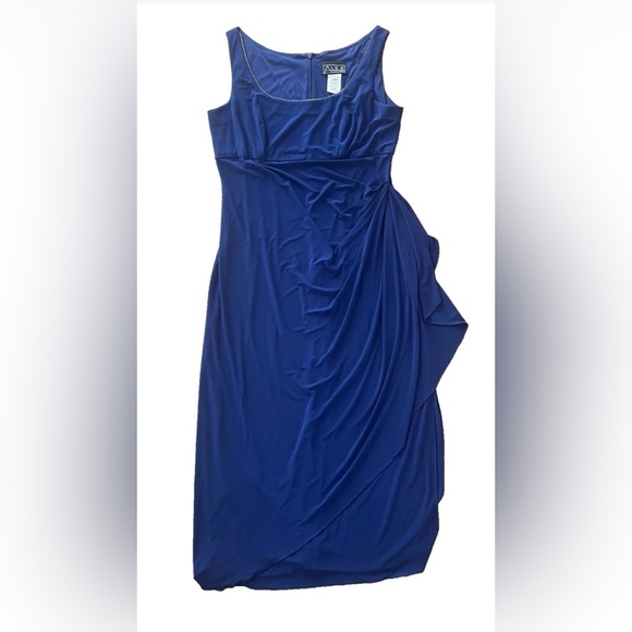 Alex Evenings 2 Piece Dress and Jacket Size 16 Beaded Detail Wedding - Picture 5 of 6